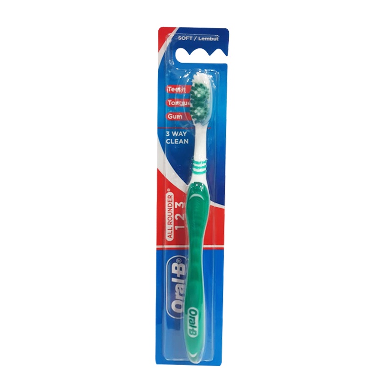 Jual Oral B Oral-B Sikat Gigi All Rounder 123 Clean Series Isi 1 - Isi ...