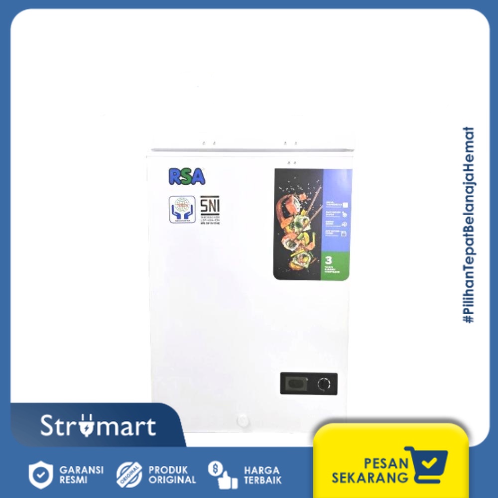 Jual CHEST FREEZER RSA CF-110 GARANSI RESMI - 100L | Shopee Indonesia