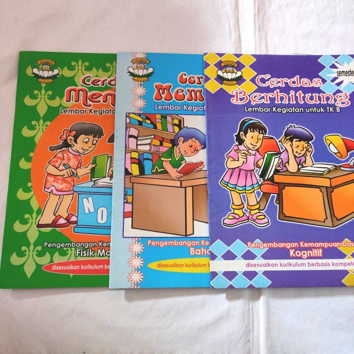 Jual Buku Anak Paket Aktivitas TK B Belajar Membaca Menulis Berhitung ...