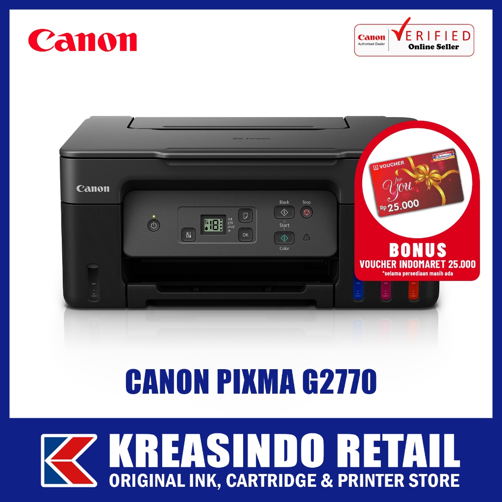 Jual Canon Pixma G2770 G 2770 All In One Ink Tank Printer Print Scan Copy Shopee Indonesia 5772