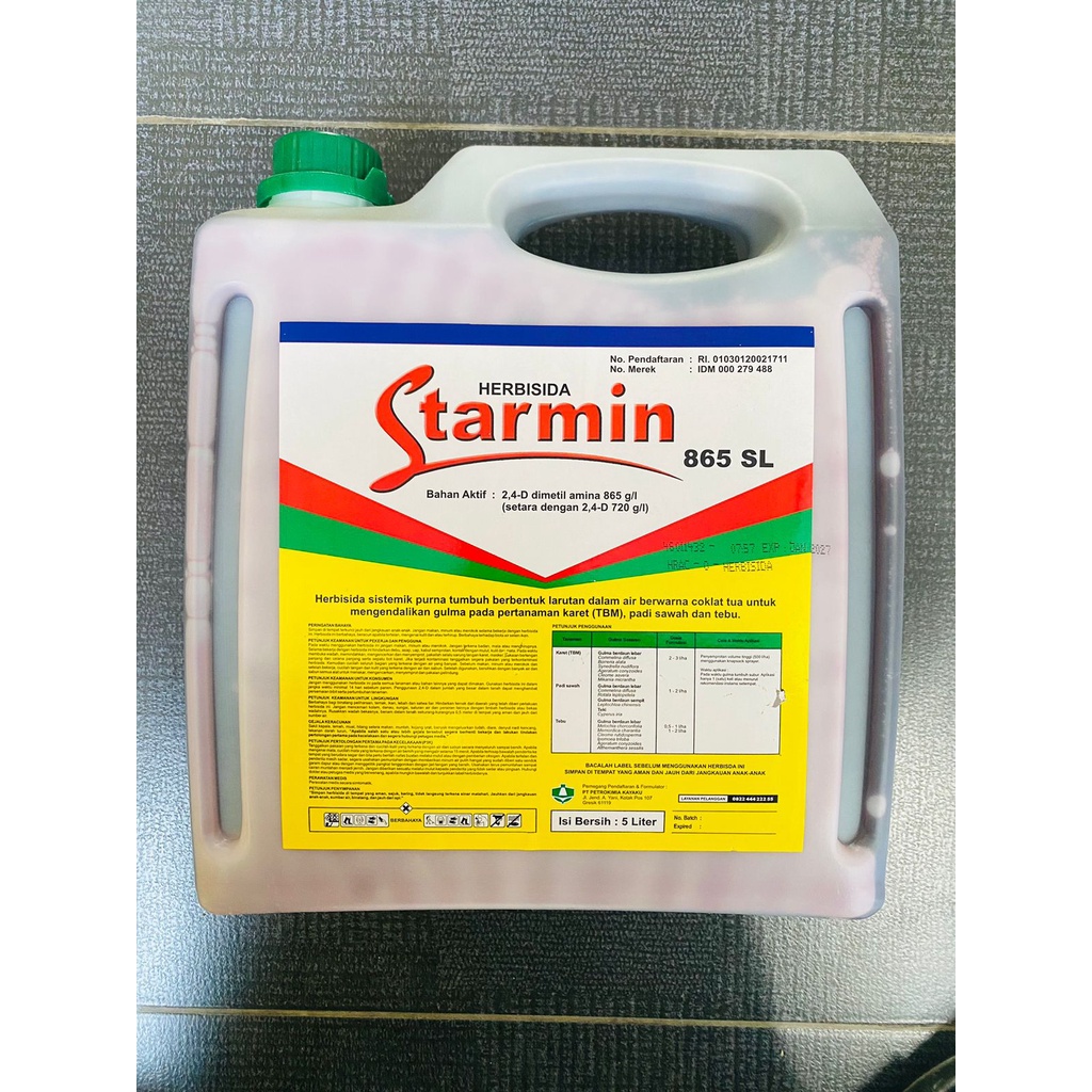 Jual Herbisida STARMIN 865SL Kemasan 5L Dari PT Petrokimia Kayaku ...