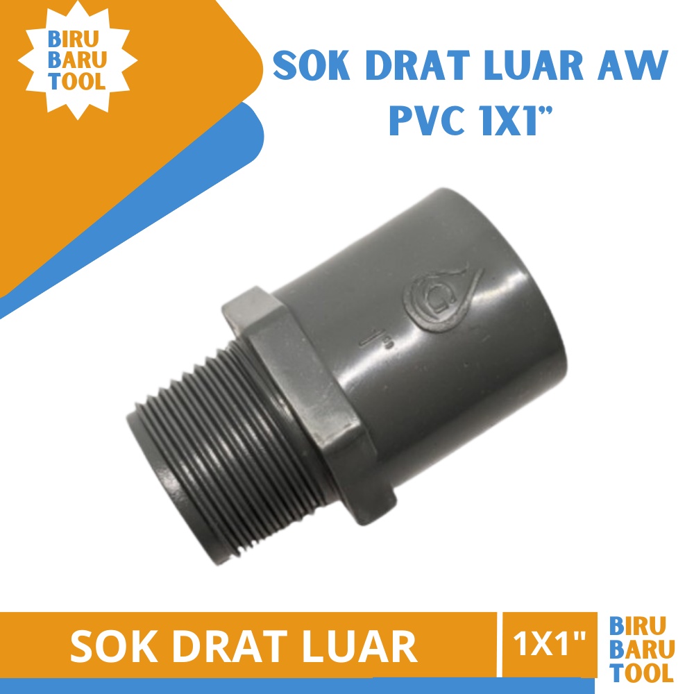 Jual Sdl Sok Drat Luar Grest X Inch Aw Sock Derat Fitting Pvc In Sok Drat Luar