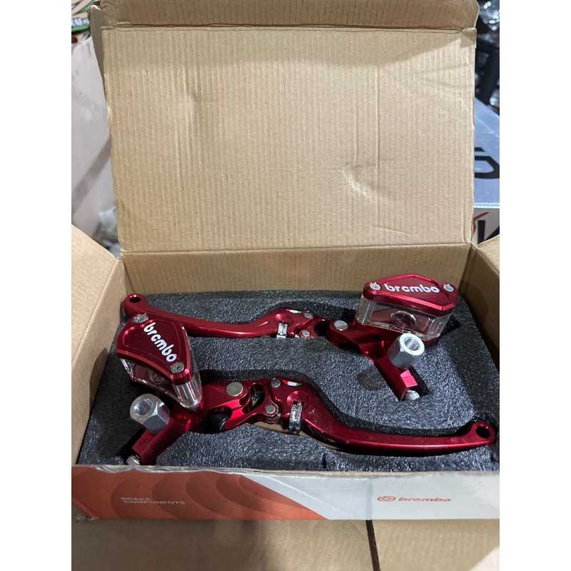 Jual Master Rem Brembo Dua Tabung Kaca Hidrolik Handle Master Rem Brembo Universal Cnc