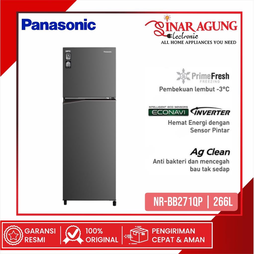 Jual Cod Kulkas Lemari Es Panasonic Nrbb Qp Nr Bb Nrbb Inverter Pintu