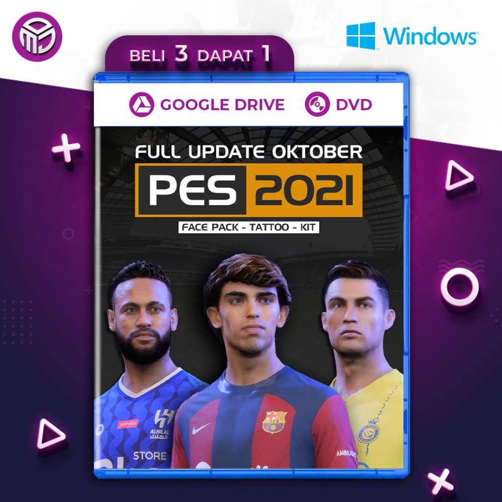 Jual PES 2021 Pro Evolution Soccer 2021 dan Patch Season 2024 | Shopee ...