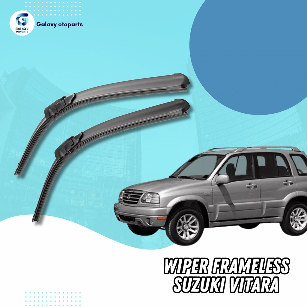 Jual Wiper Frameless Suzuki Vitara Tanpa Rangka Besi Set Kiri