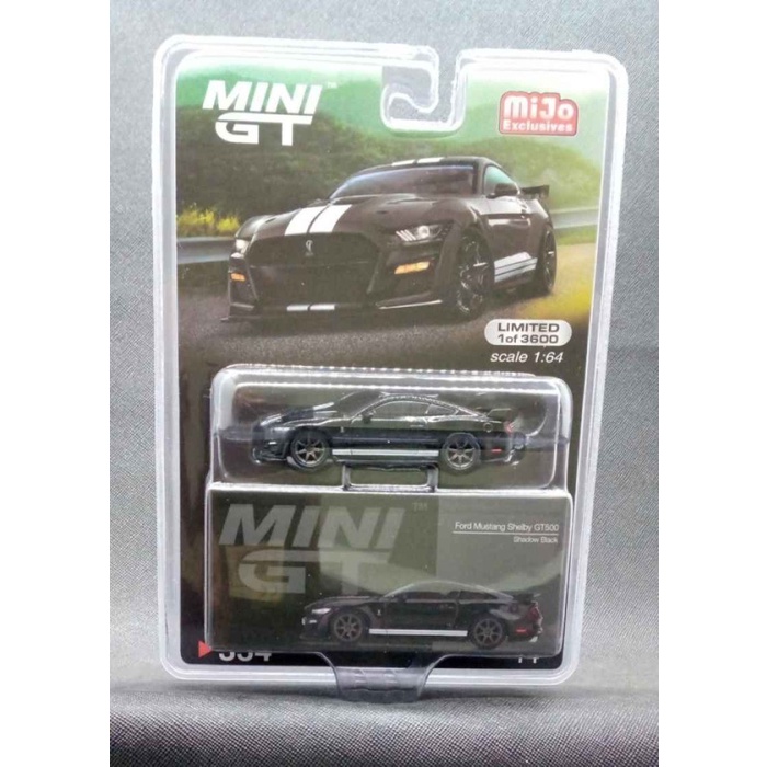 MINI GT 1/64 FORD MUSTANG SHELBY GT500 SHADOW BLACK / MIJO HOBBY