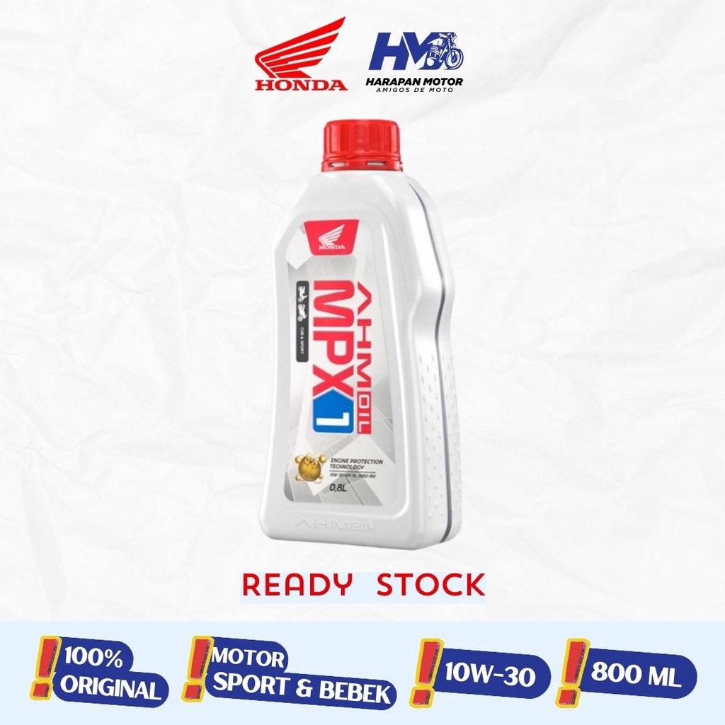 Jual Oli Mesin MPX 1 800ml 10-30w original asli honda | Shopee Indonesia