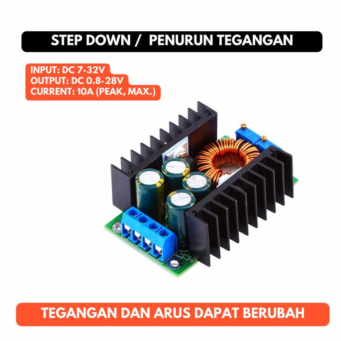 Jual Stepdown 300w 10A Modul Module Step Down 10 A 300 W CC CV DC Buck ...