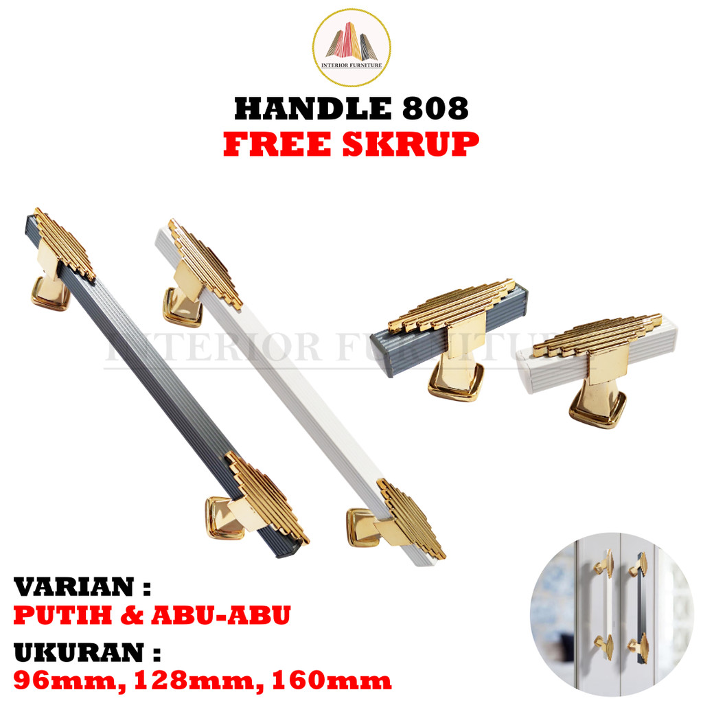 Jual Handle Putih & Abu Tarikan Laci 808 Minimalis Modern Kotak Gagang ...
