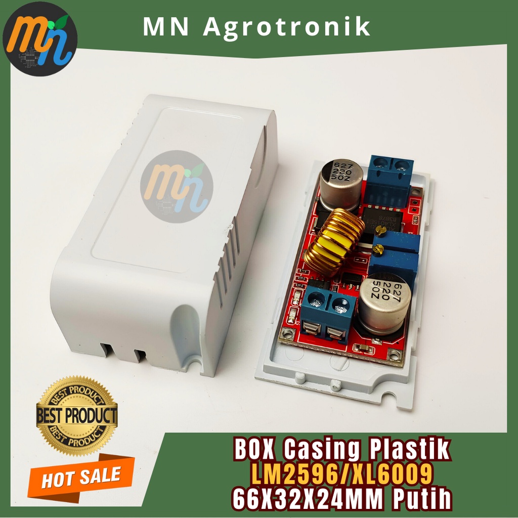 Jual BOX CASING PLASTIK DC CONVERTER STEP UP DOWN LM2596 XL6009 ...