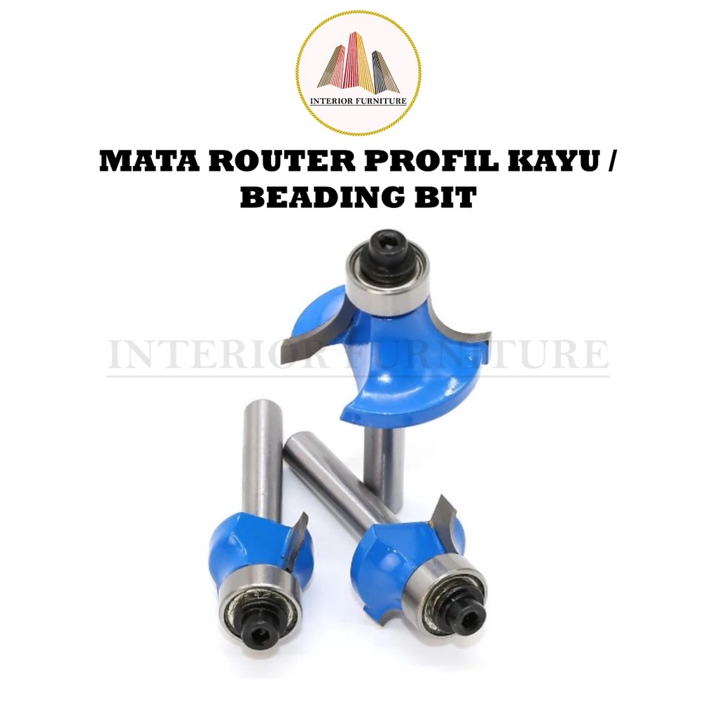 Jual Mata Router edging 2mm mata profil 1/4" x 3/16 Mata Profil Kayu