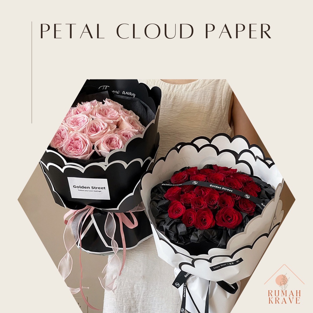 Jual RUMAH KRAVE - Petal Cloud Cellophane Wrapping Paper Kertas Buket ...