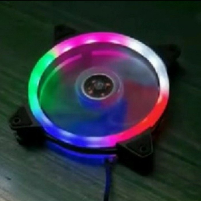 Jual Kipas PC Fan Case Casing RGB LED Rainbow Konektor Connector Molex ...