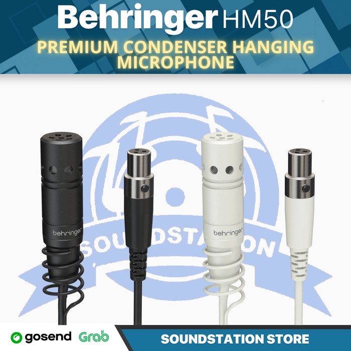Behringer HM50 Microfono Sospeso -BK - Condensatore Per Cori, Cardioide, Con Cavo 10m Microfono Condensatore - 10