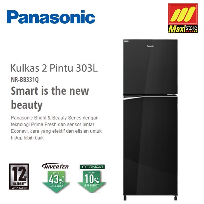 Jual Panasonic Nr Bb Q Pk Kulkas Pintu Inverter Prime Fresh L