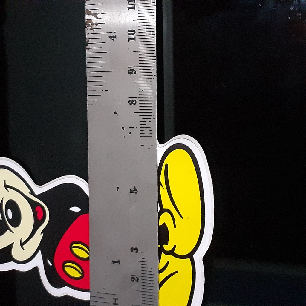 Jual stiker sticker karakter Mickey Mouse 2 bahan Graftact Permanent ...