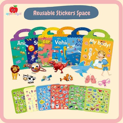 Jual Buku Sticker Anak Reusable Sticker Book Activity Buku Stiker ...