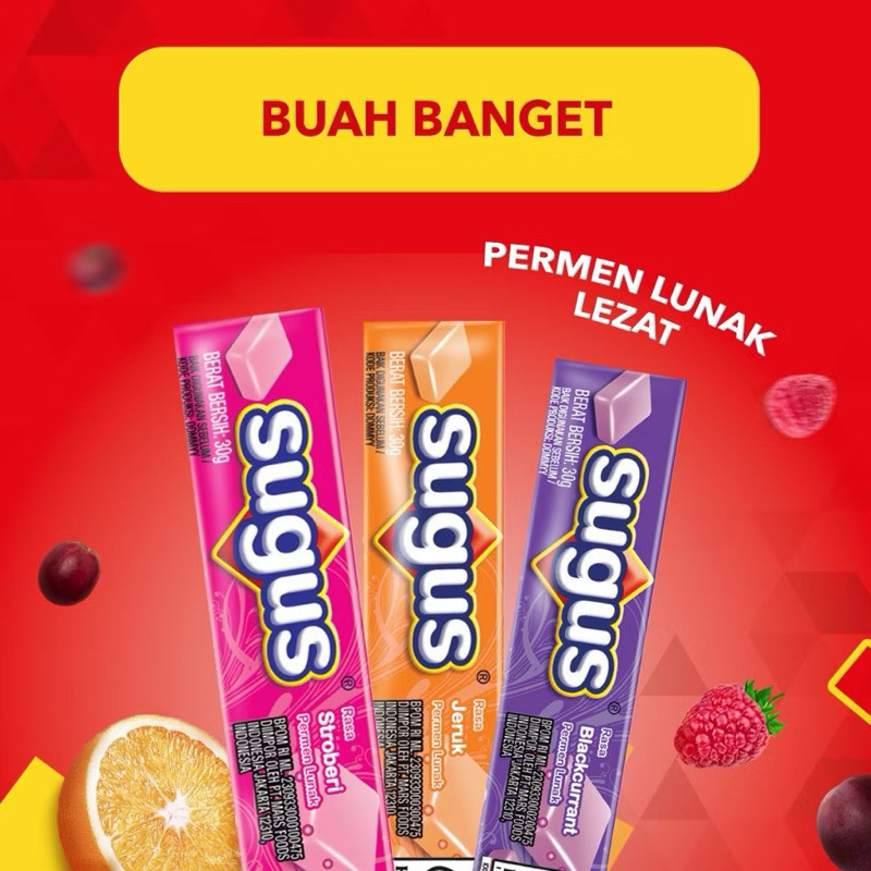 Jual OML Permen Sugus, Sugus Chewy Candy, Sugus Permen Rasa Jeruk ...