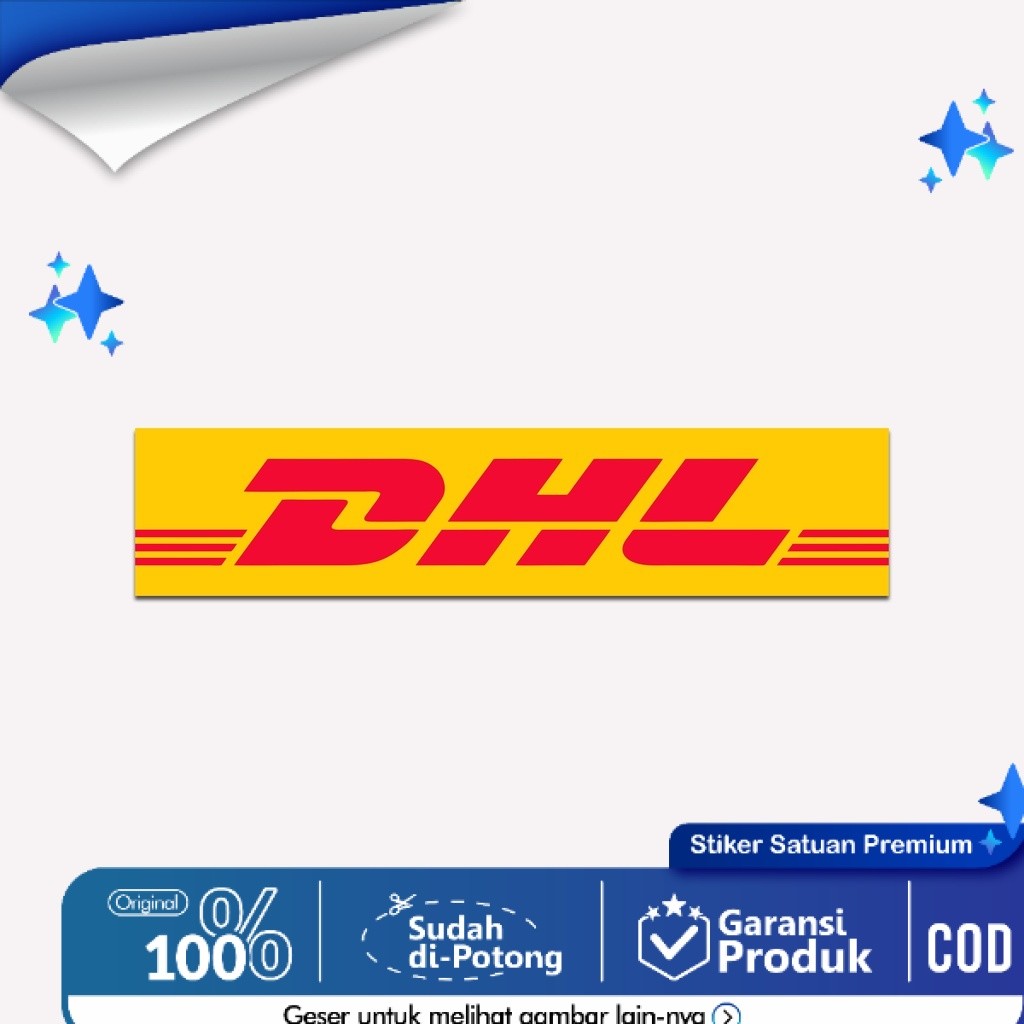 Jual Stiker Sponsor Racing DHL Panjang 10 cm Sticker Motor 1pcs ...