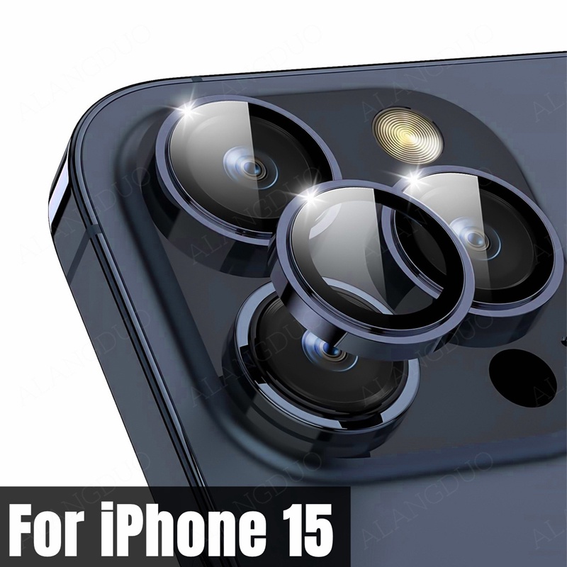 thumbnail image 2 of Tempered Glass Camera Lens Protector For IPhone 16 15 14 13 12 Pro Max 11 Pro - Full Coverage, Clear, Shockproof 2 of 4