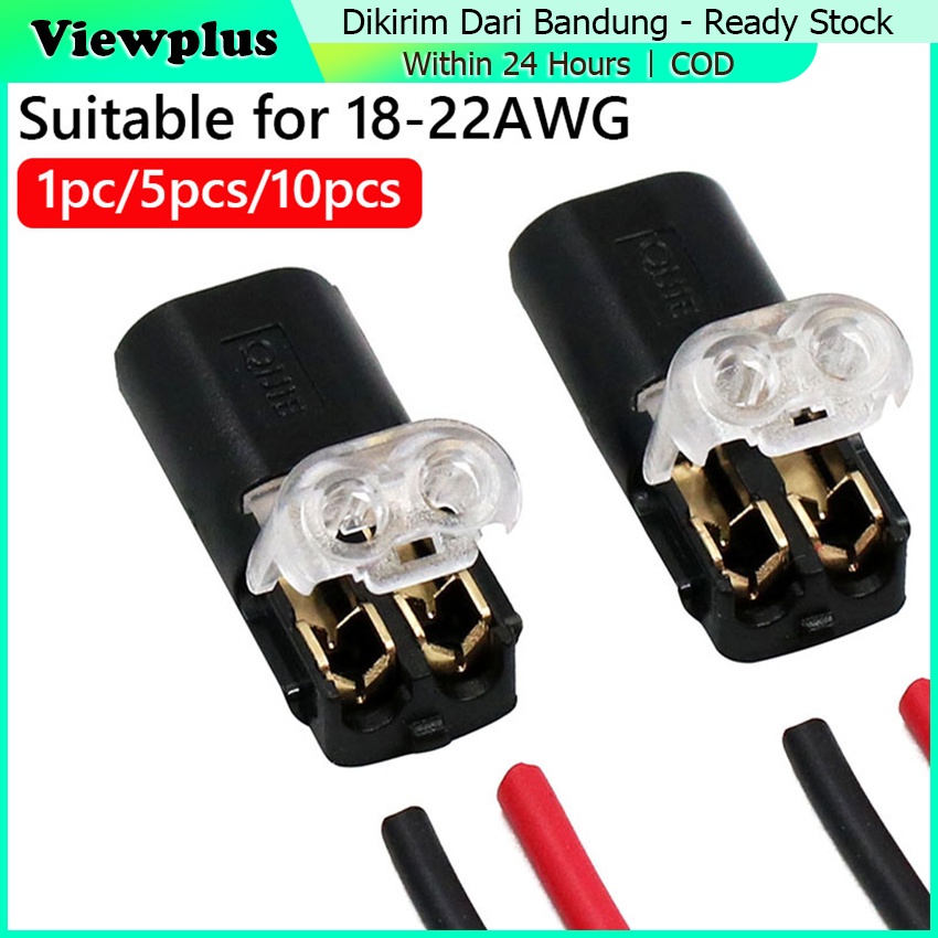 Jual 10Pcs Soket Socket Kabel Terminal 2 Pin Quick Connector Listrik ...
