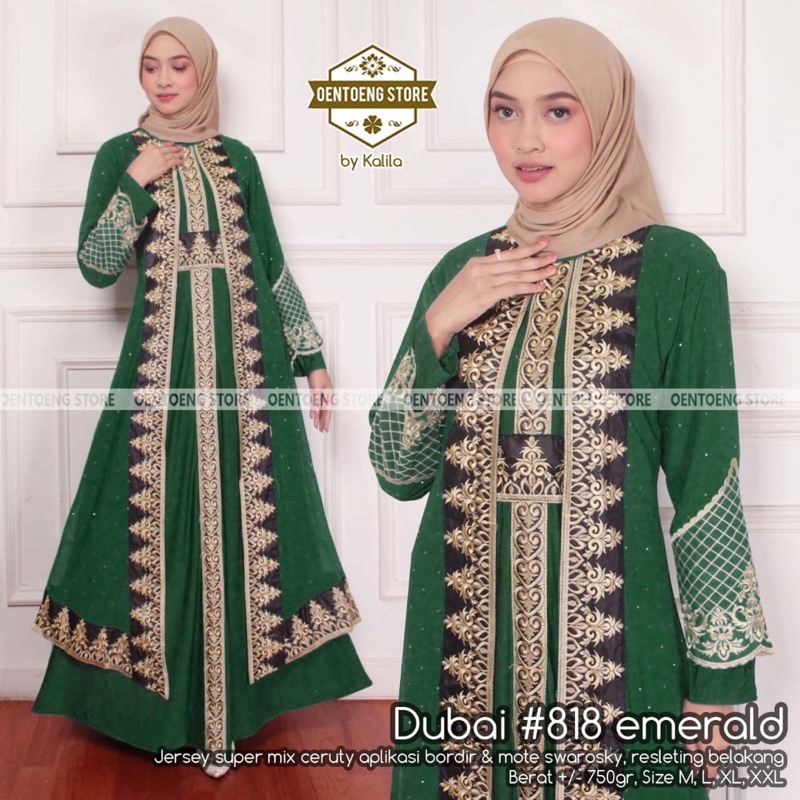 Jual BAJU WANITA ARAB TURKEY DUBAI PREMIUM MEWAH Gamis Dubai #818 Dress ...