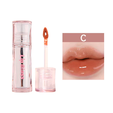 MANSLY Surface Lip Glaze Mirror Lip Gloss Watery Lipstik Lip Glossy Jelly Tint Moisturizing