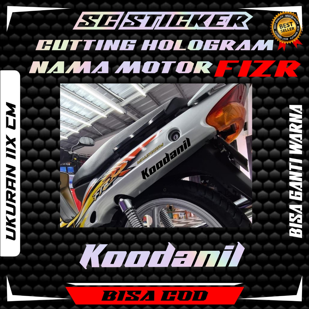 Jual STIKER NAMA FIZR CUSTOM cutting sticker VIRAL sticker fizr bisa ...