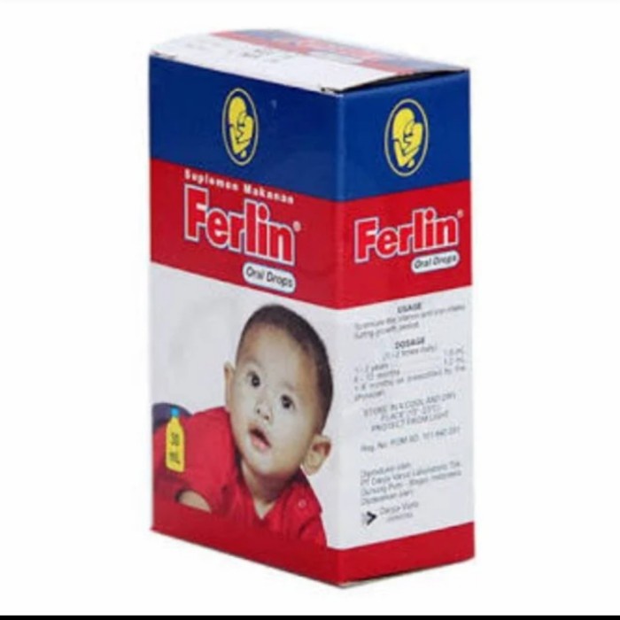 Jual Ferlin Drops 30ml /Vitamin & Zat Besi | Shopee Indonesia