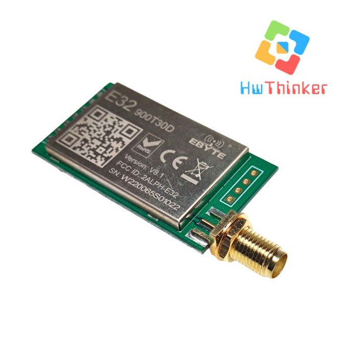 Jual LoRa Ebyte SX1276 915MHz 923MHz 30dBm E32-900T30D 915 MHz UART ...