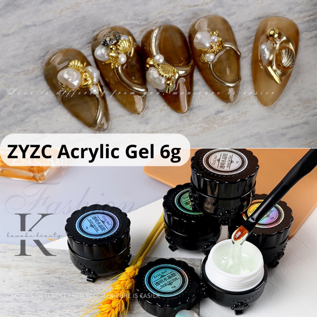 Jual ZYZC Acrylic Gel Glue Emboss Nail Art 3D/ ZYZC Nail Tip Glue/ ZYZC