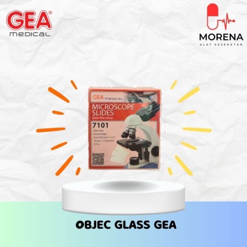 Jual GEA - Object Glass 7101/ Kaca Preparat Microscope isi 72 | Shopee ...