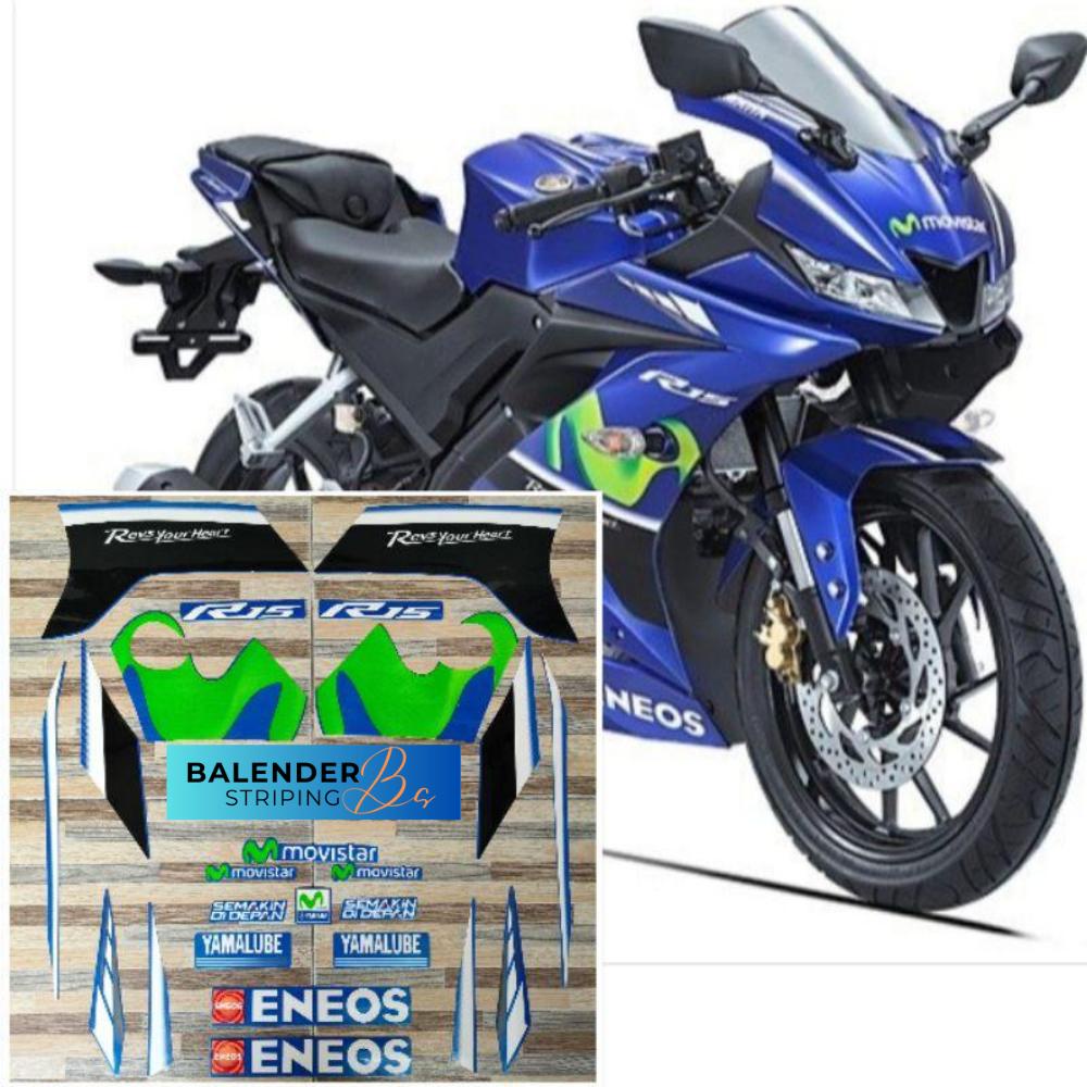Jual Striping List Polet body Motor original Yamaha R15 V3 biru ...