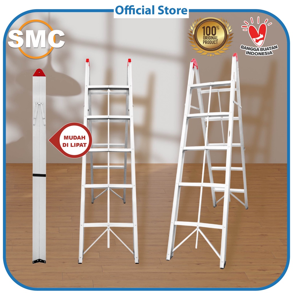 Jual Ladder LAD-ZDT-6C-XX 6 Step Silver Bentuk A 2 Meter Tangga Lipat ...
