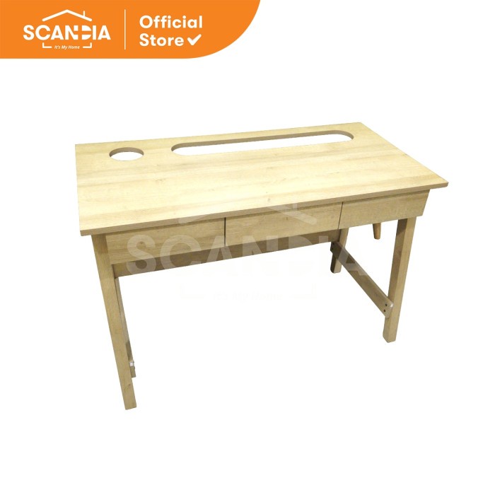 Jual SCANDIA Desk Meja Sisi Kerja Kevin 120x63x150 Cm Riviera Eichi ...