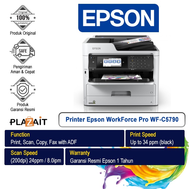 Jual Printer Epson Wf C5790 Workforce Pro Wifi Duplex All In One Shopee Indonesia 0956