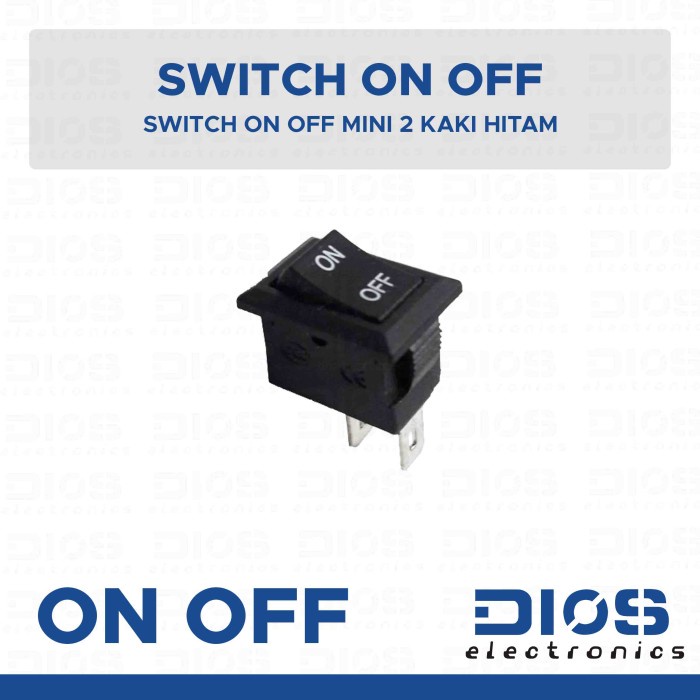 Jual Switch ON OFF Mini 2 Kaki Hitam Saklar | Shopee Indonesia