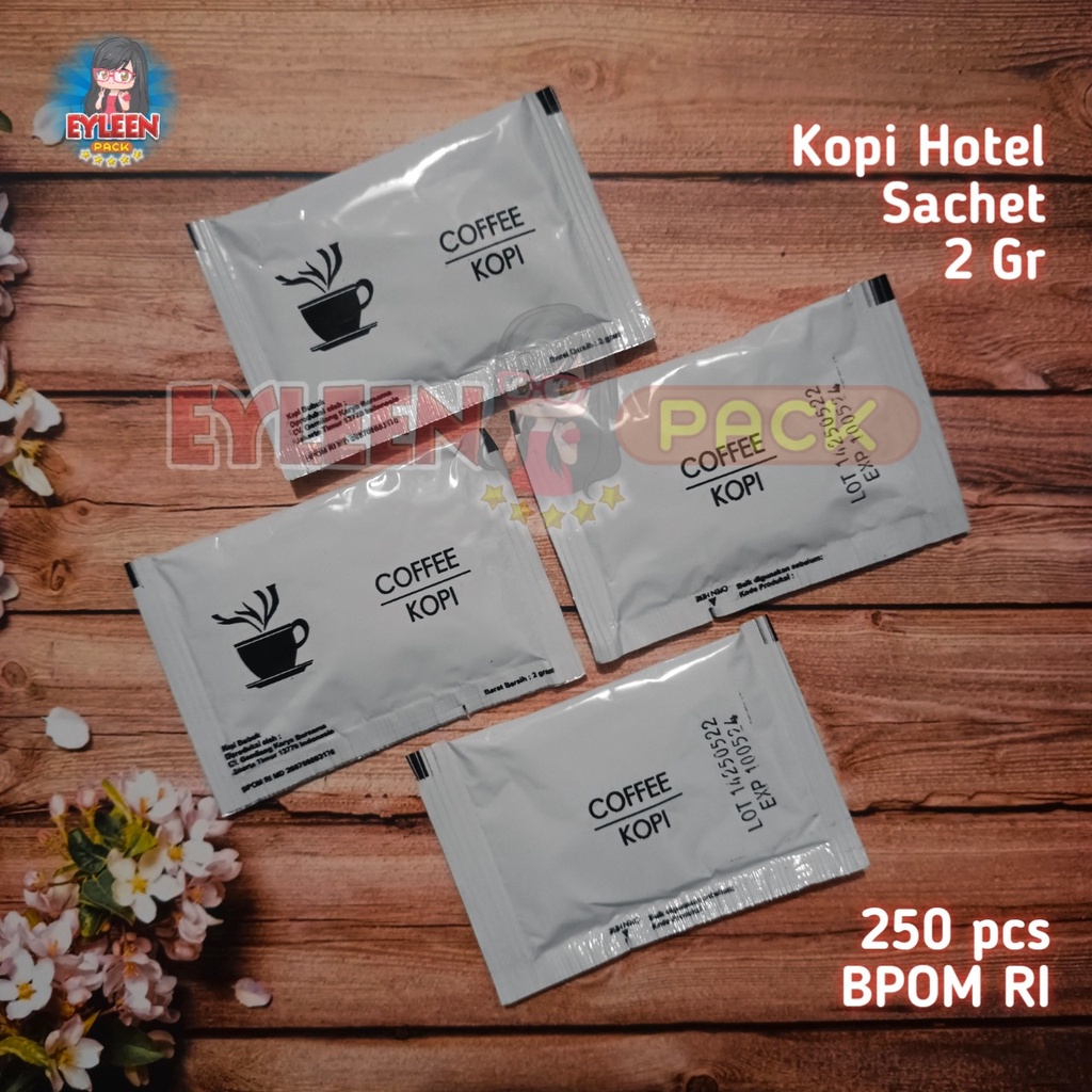 Jual Kopi Sachet Hotel 2 Gram isi 250 pcs Kopi Instan Coffee Sachet