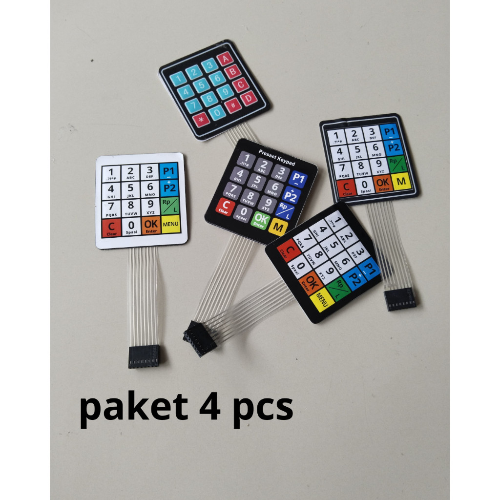Jual 4 Pcs Keypad Pom Mini Digital Standar Original Custom Stiker ...