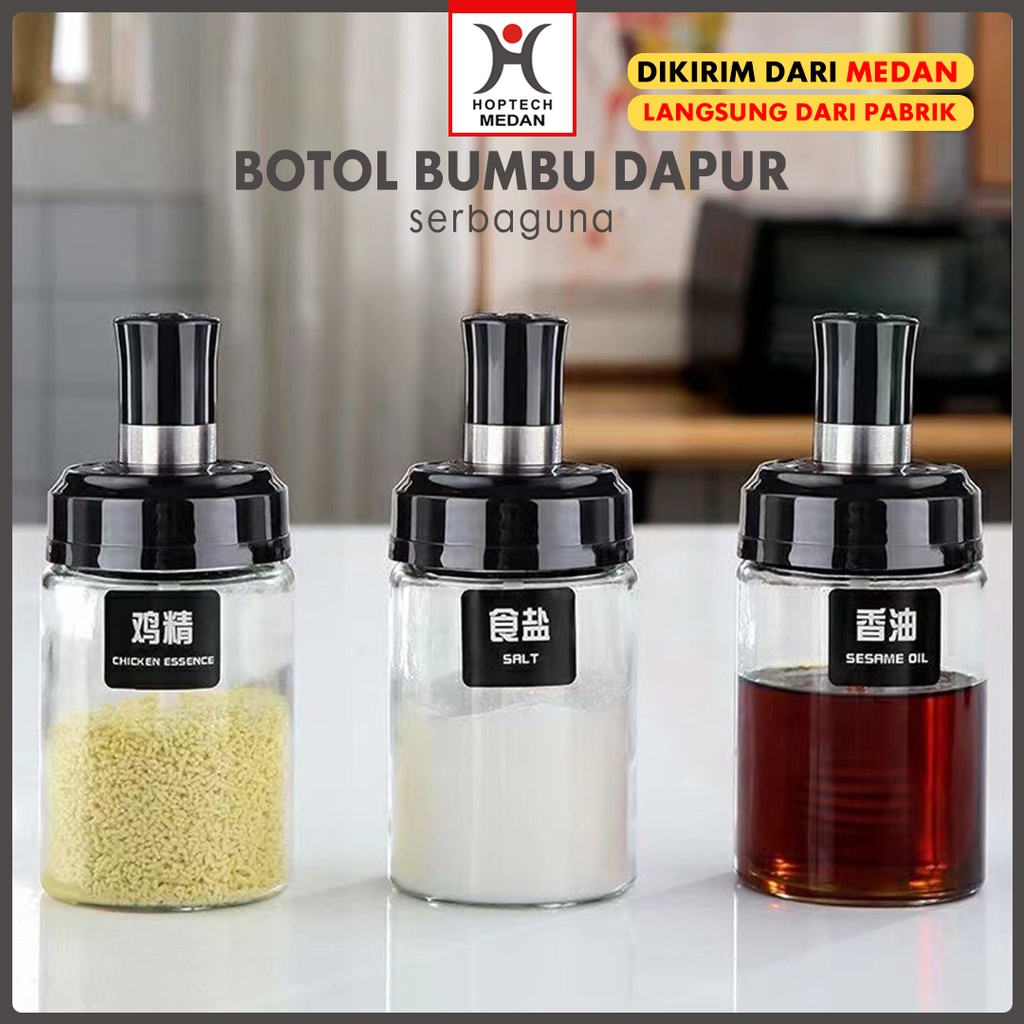 Jual Botol Bumbu Dapur Serbaguna Wadah Botol Beling Tebal Dan Kuat Penyimpanan Gula Garam 6746