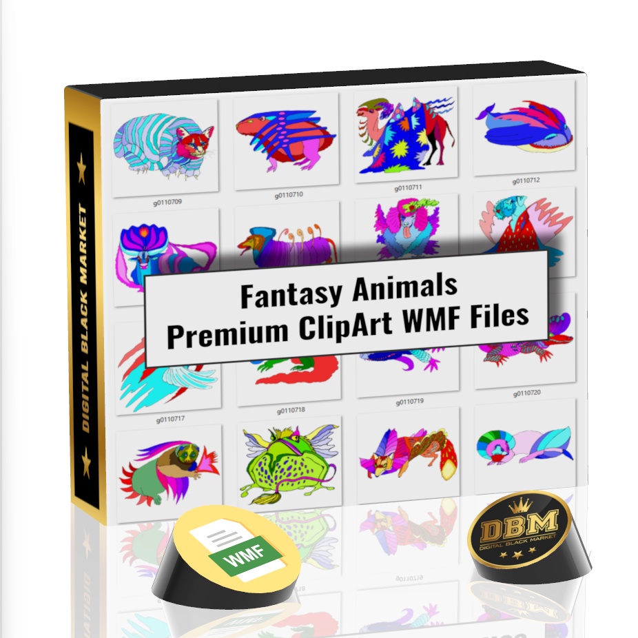Jual 100 Fantasy Animals Premium ClipArt WMF Files | Shopee Indonesia
