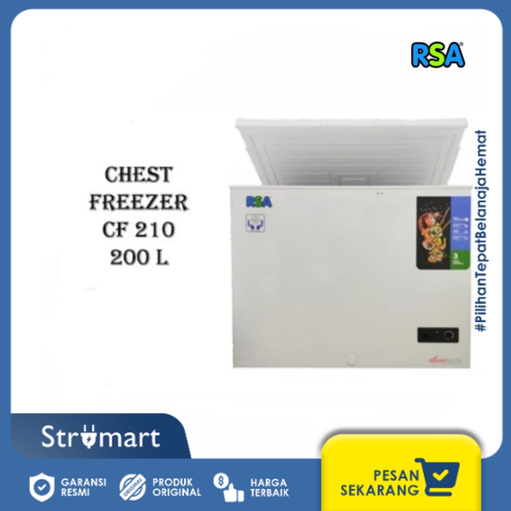Jual CHEST FREEZER RSA CF-210 - 200L | Shopee Indonesia