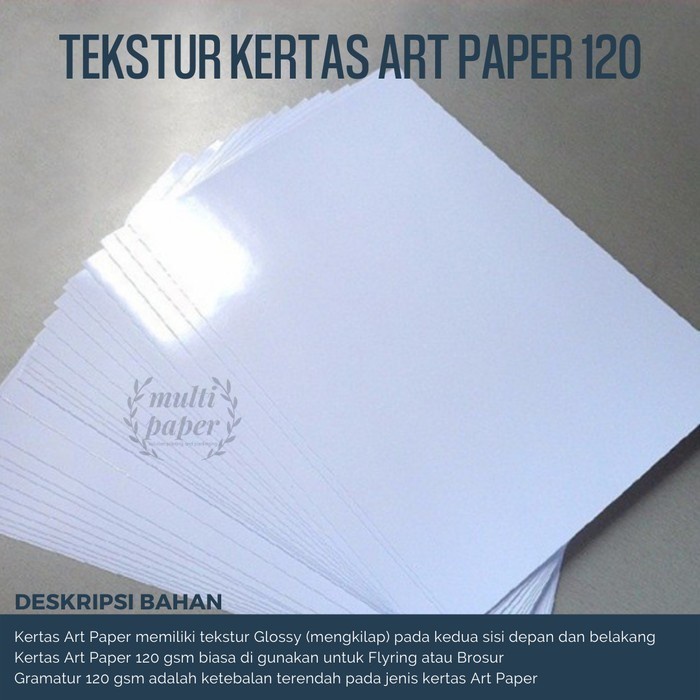 Jual Kertas Art Paper A3 120 Gsm Art Paper A3 120 Gr Harga 100