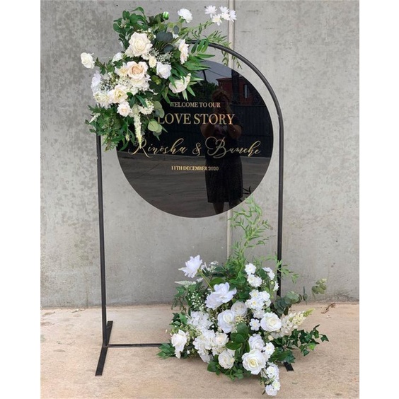 Jual WELCOME SIGN / STAND WELOME DEKORASI WEDDING DAN LAMARAN | Shopee ...