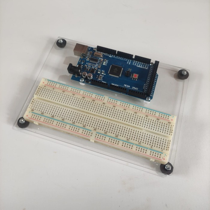 Jual Alas Akrilik Dudukan Arduino Mega Breadboard Praktek Project Board ...