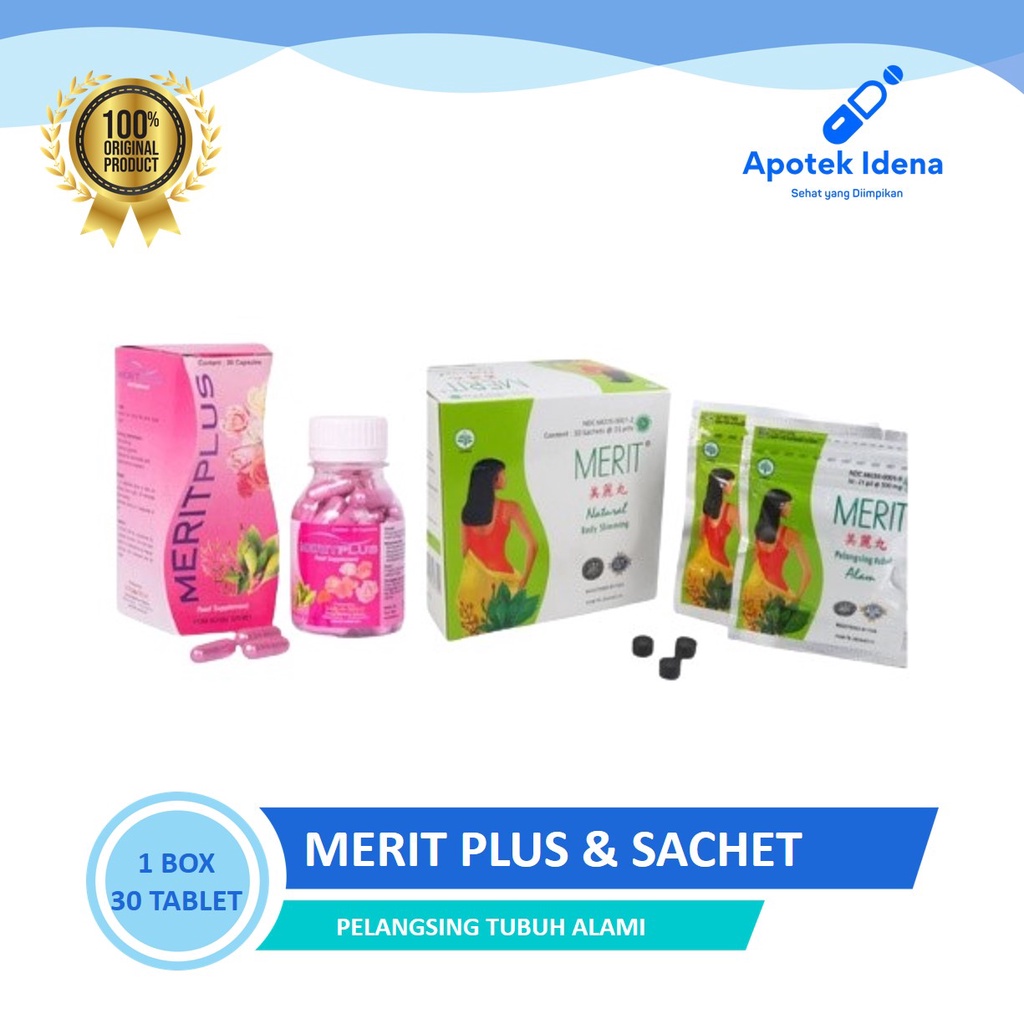 Jual Merit Plus Pelangsing Tubuh Isi 30 Kapsul Dan Sachet