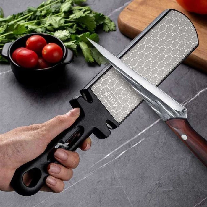 Alat Pengasah Pisau 5 in 1 Double Side Diamond Asah Penajam Knife - foto 1