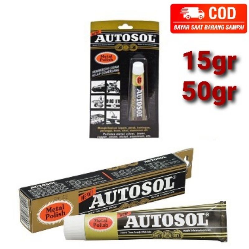 Jual Autosol Metal Polish Poles Pengkilap Besi Stainless Logam 15gr