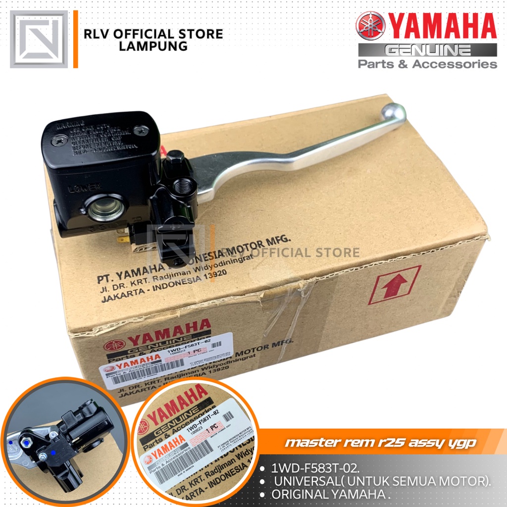 Jual Master rem r25 assy original yamaha 1WD-F583T-02 Pnp rx king rxs ...
